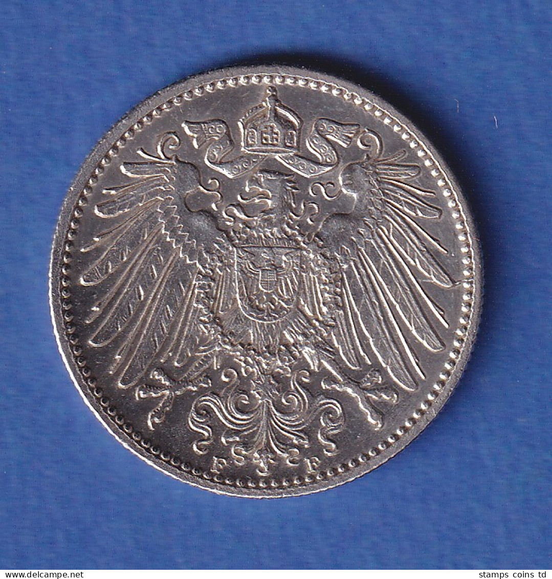 Deutsches Kaiserreich Silber-Kursmünze 1 Mark 1906 F - Altri & Non Classificati