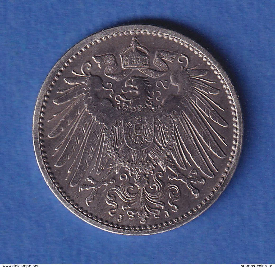 Deutsches Kaiserreich Silber-Kursmünze 1 Mark 1908 J - Autres & Non Classés