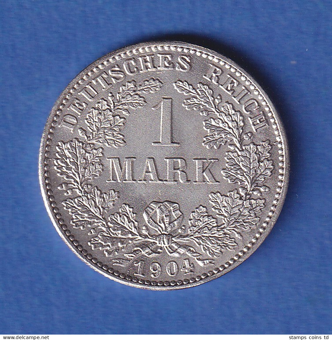 Deutsches Kaiserreich Silber-Kursmünze 1 Mark 1904 G Stg - Sonstige & Ohne Zuordnung
