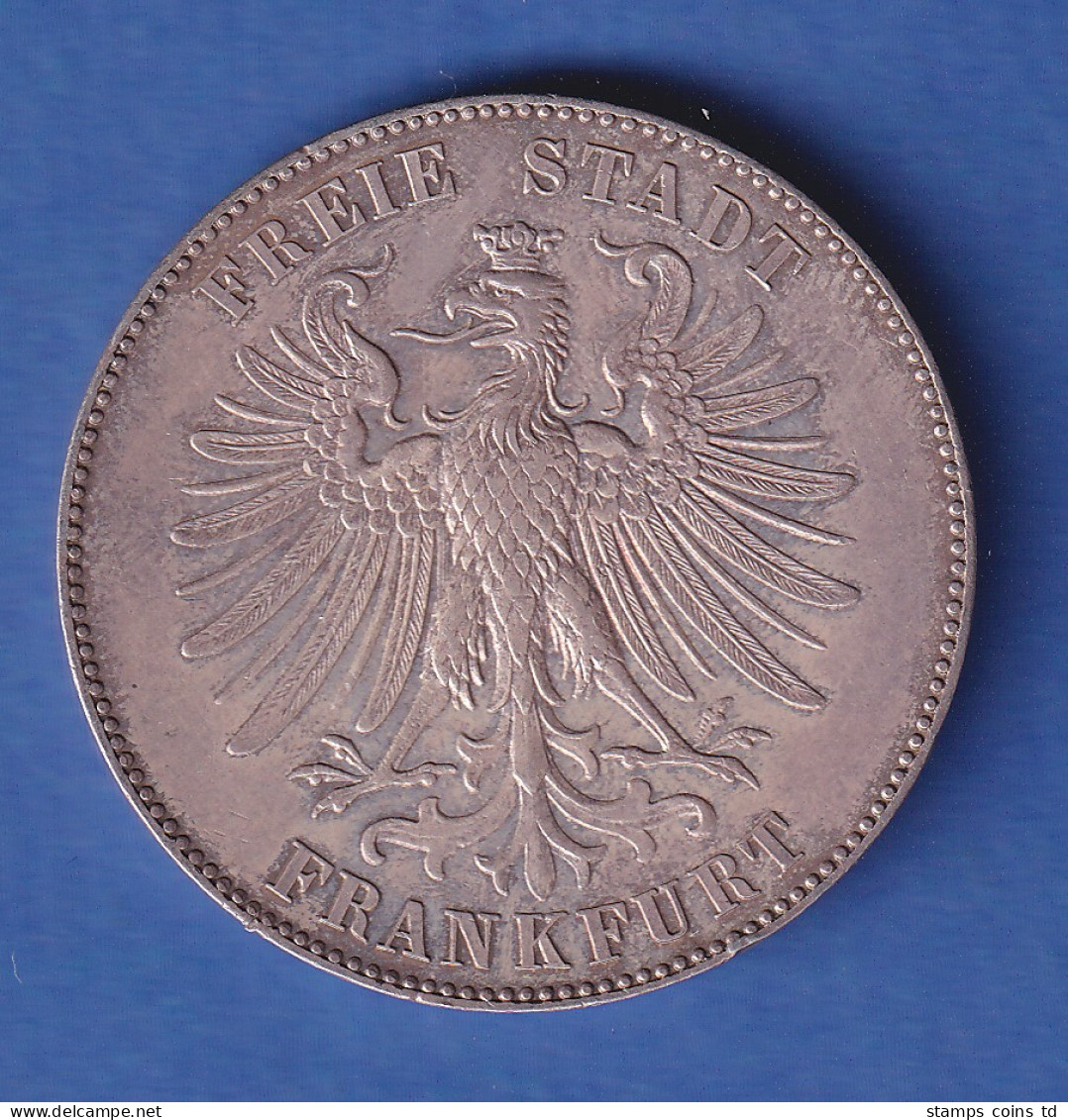 Frankfurt Silbermünze 1 Taler 100. Geburtstag Von Fr. V. Schiller 1859 Ss-vz - Altri & Non Classificati