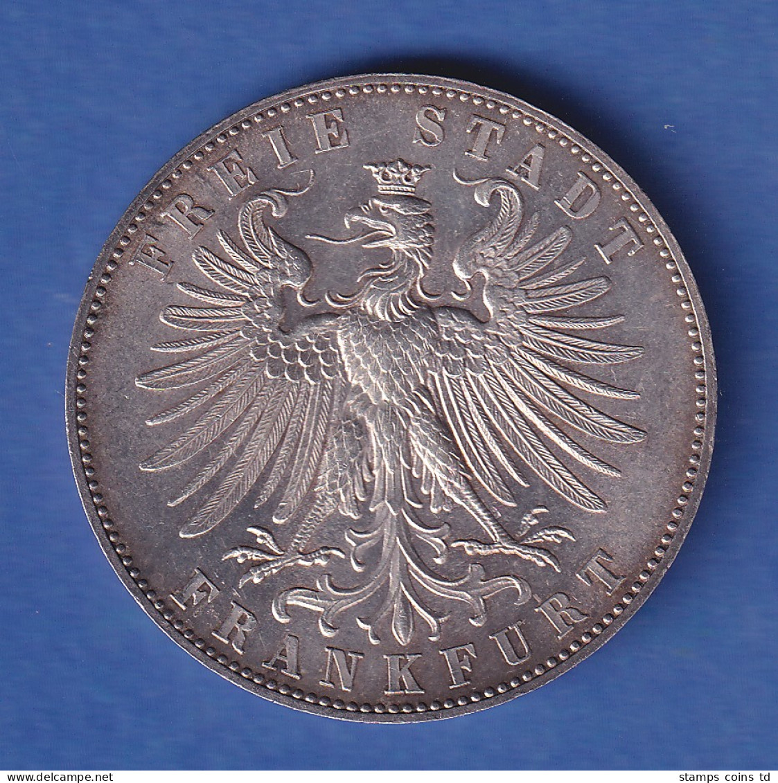Frankfurt Silbermünze 1 Taler Deutsches Schützenfest 1862 Vz - Altri & Non Classificati