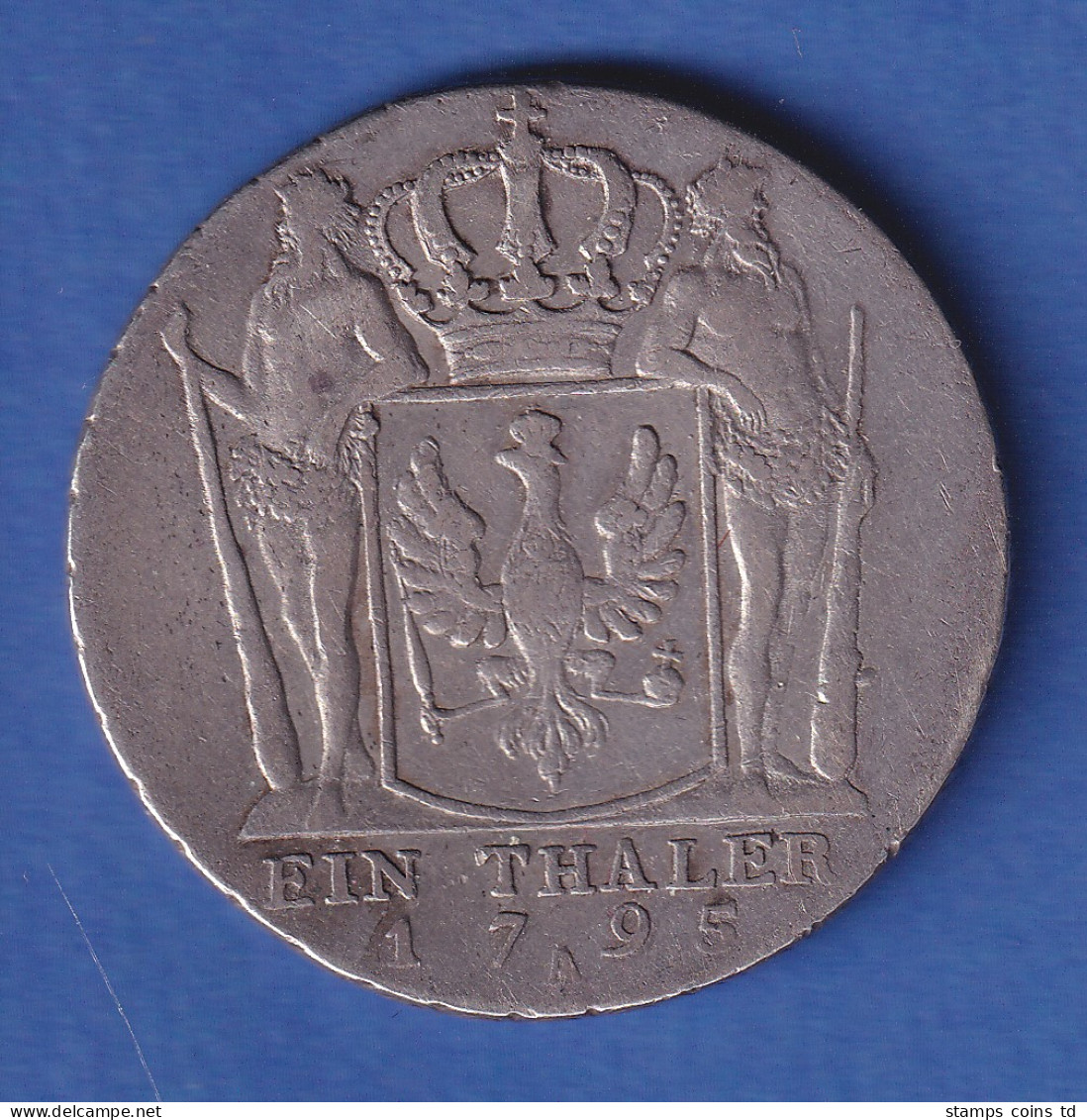 Preußen Silbermünze 1 Taler König Friedrich Wilhelm II. 1795 - Andere & Zonder Classificatie