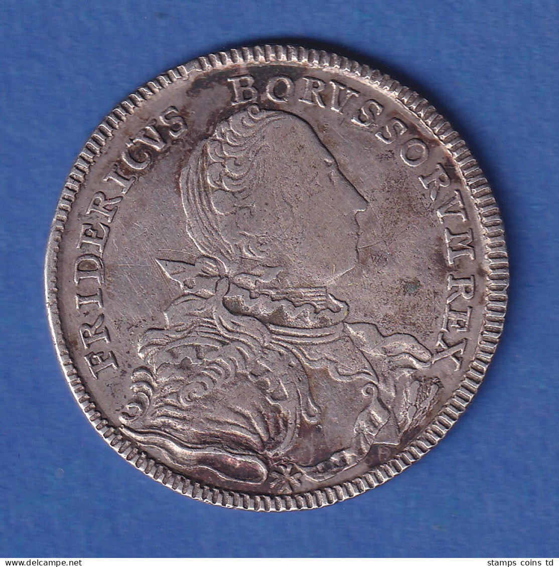 Preußen Silbermünze 1/2 Reichstaler König Friedrich II. (der Große) 1751 - Sonstige & Ohne Zuordnung