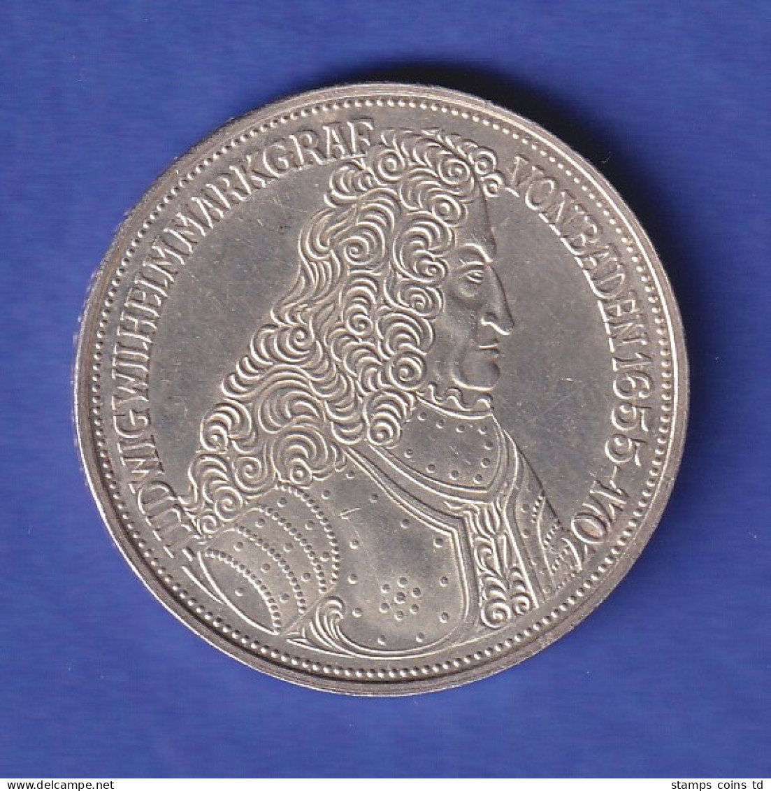 Bund 5DM Silber-Gedenkmünze 1955, Markgraf Von Baden / Türkenlouis. Vz ! - 5 Mark