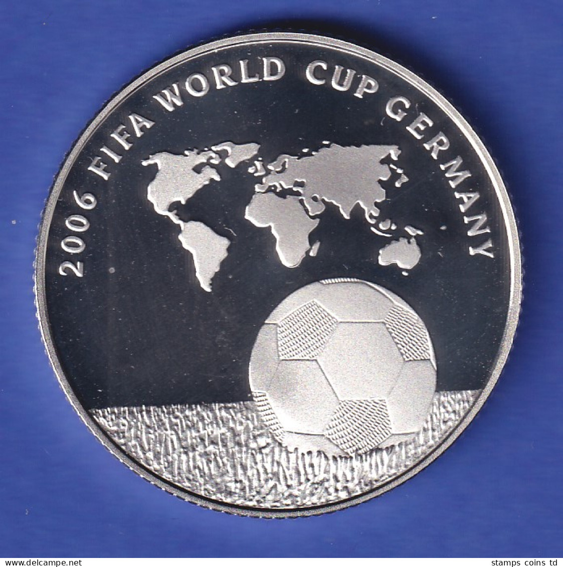 Israel Silbermünze 2 Schekel Fußball-WM In Deutschland 2004 PP - Altri – Asia