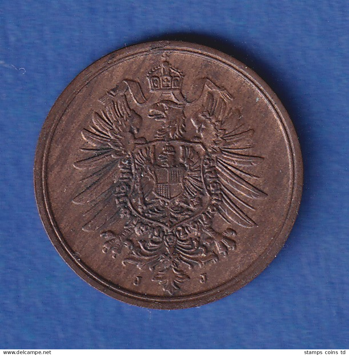 Deutsches Reich Kursmünze 2 Pfennig 1875 J Vz - Other & Unclassified