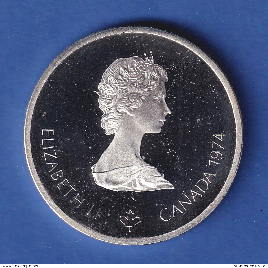 Kanada,10 Dollar Olympia-Silbermünze Montreal 1976 Hochradfahrer 48,4g Ag925 - Canada
