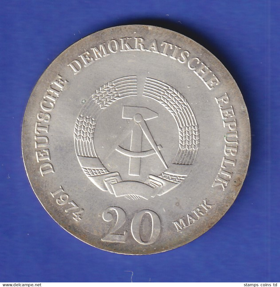 DDR 20 Mark Gedenkmünze 1974 Immanuel Kant Stempelglanz Stg  - Otros & Sin Clasificación