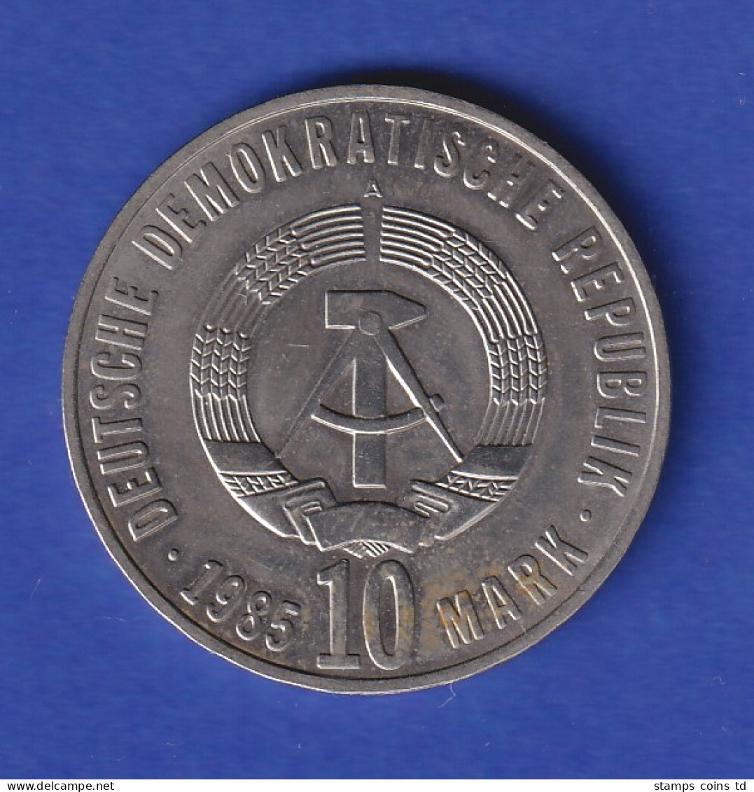 DDR 10 Mark Gedenkmünze 1985 Sowjetisches Ehrenmal, Stempelglanz Stg  - Otros & Sin Clasificación