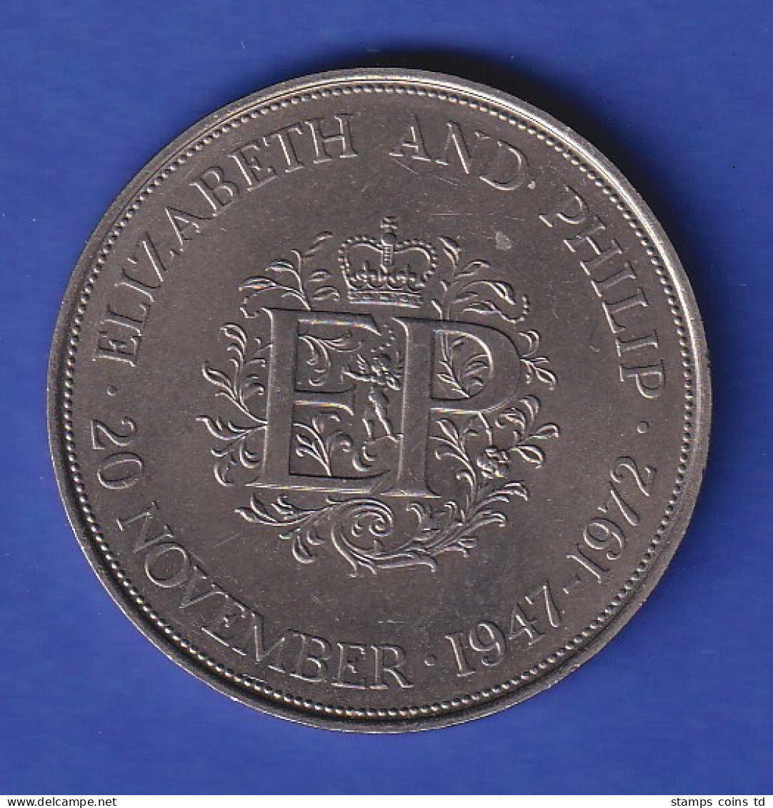 Großbritannien Gedenkmedaille 1972 - Zur Silberhochzeit Der Queen - Sonstige & Ohne Zuordnung