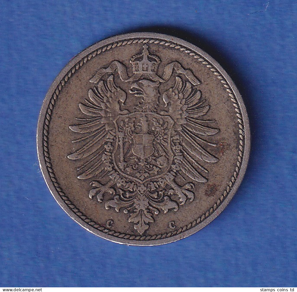 Deutsches Kaiserreich Kursmünze 10 Pfennig 1874 C Vz - Sonstige & Ohne Zuordnung