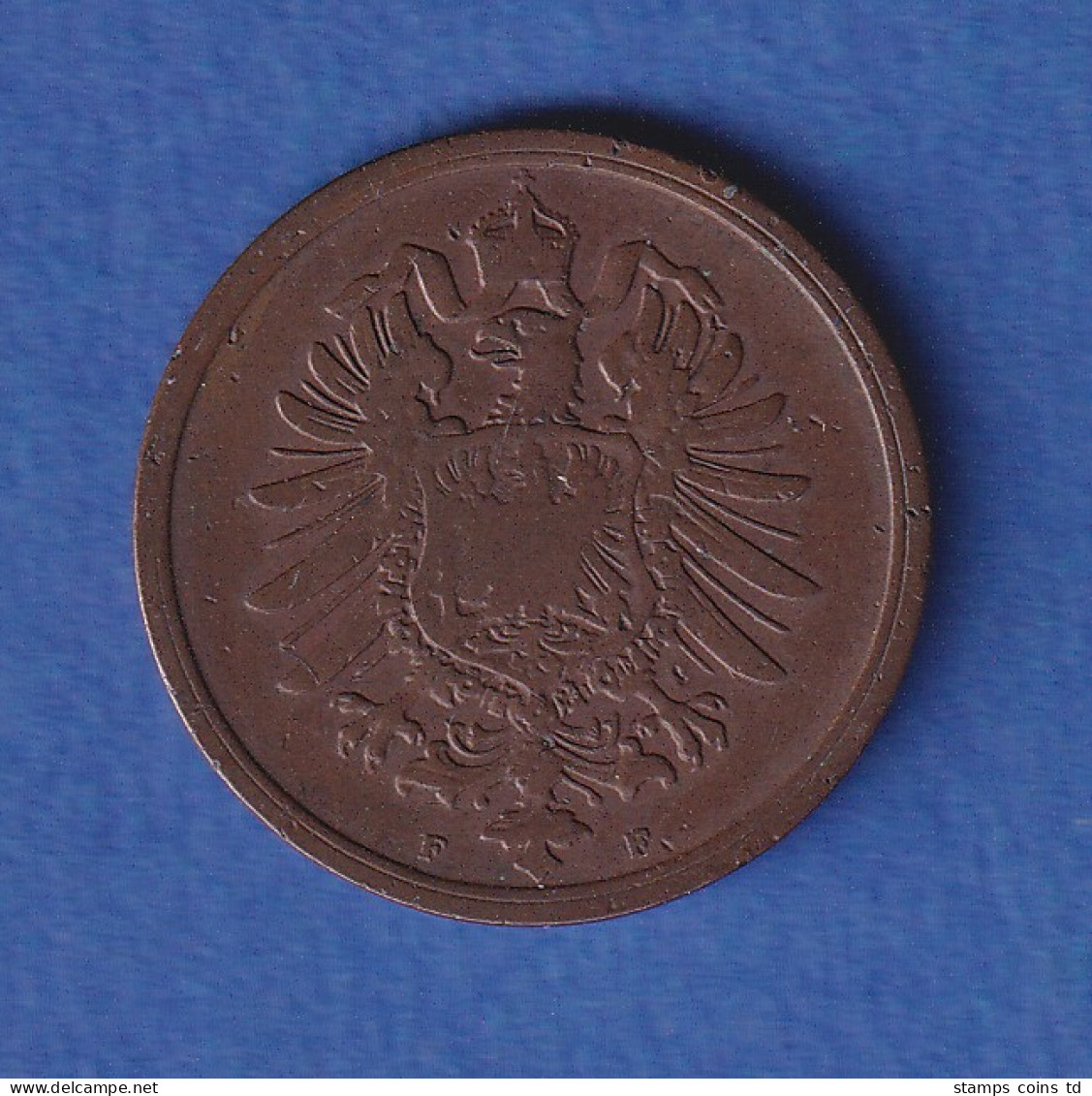 Deutsches Reich Kursmünze 2 Pfennig 1876 F Ss - Andere & Zonder Classificatie