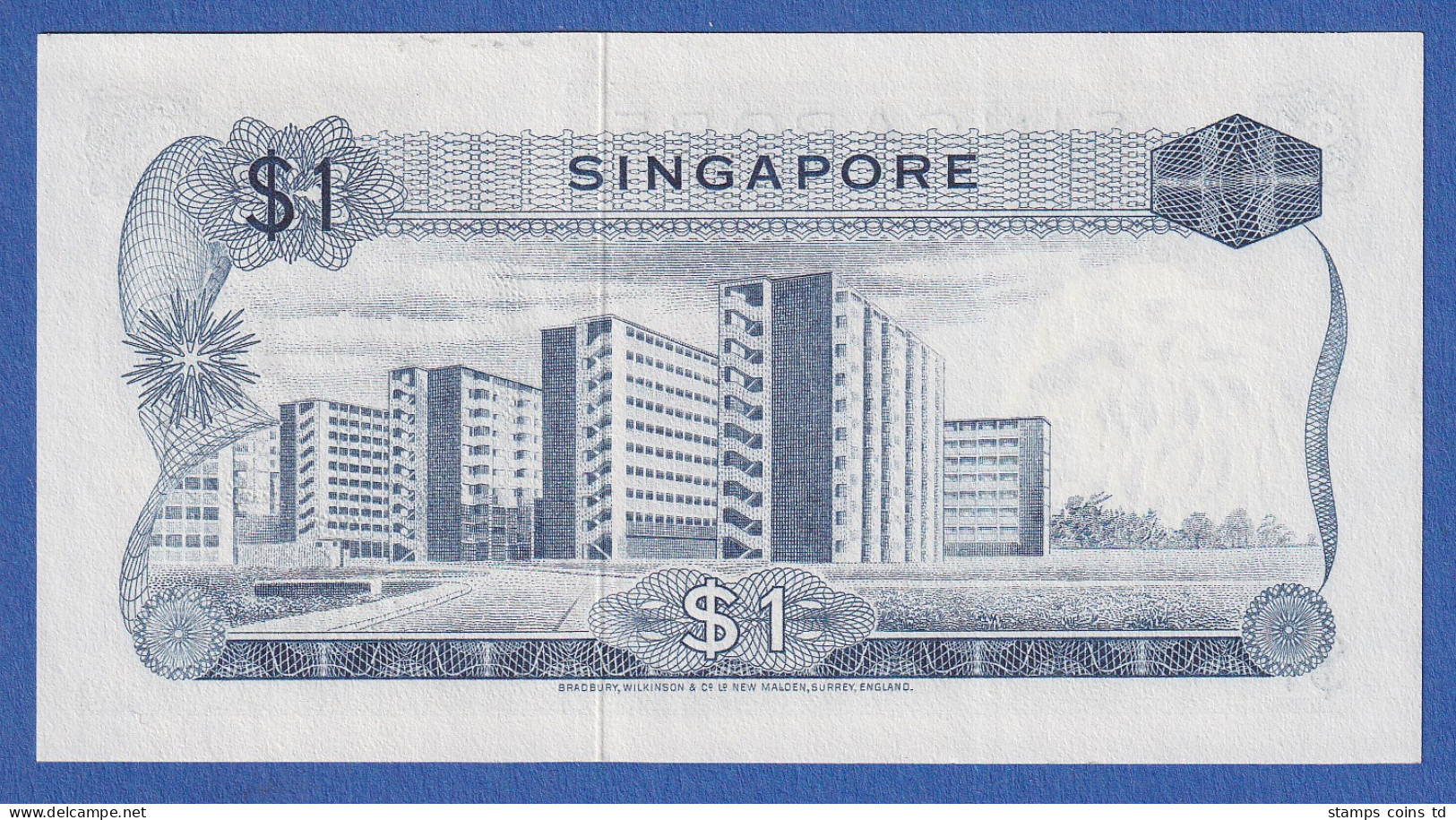 Singapur 1969 Banknote 1 Dollar Bankfrisch, Unzirkuliert. - Sonstige – Asien