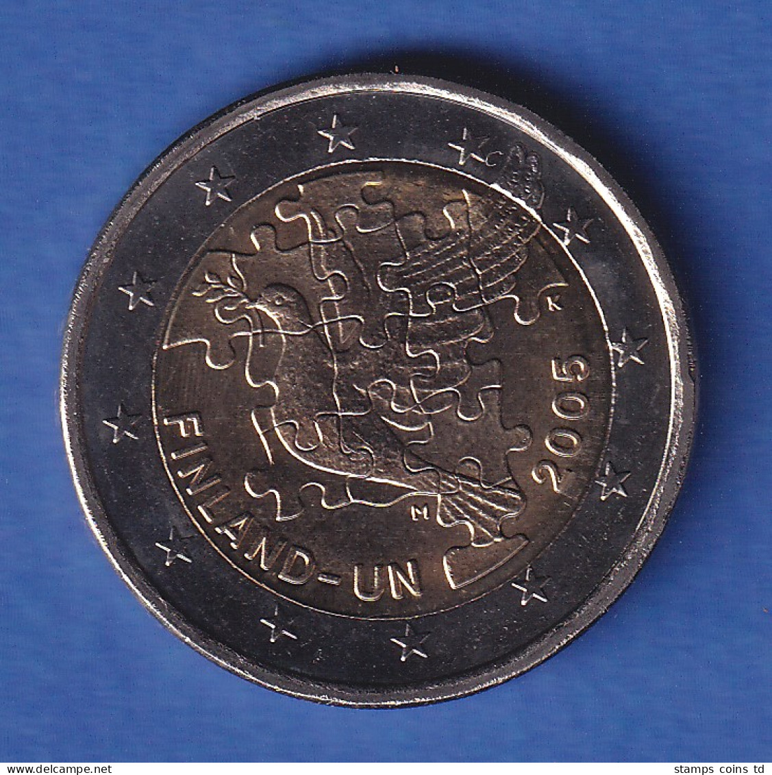 Finnland 2005 2-Euro-Sondermünze 60 Jahre UNO Bankfr. Unzirk. - Finlandia