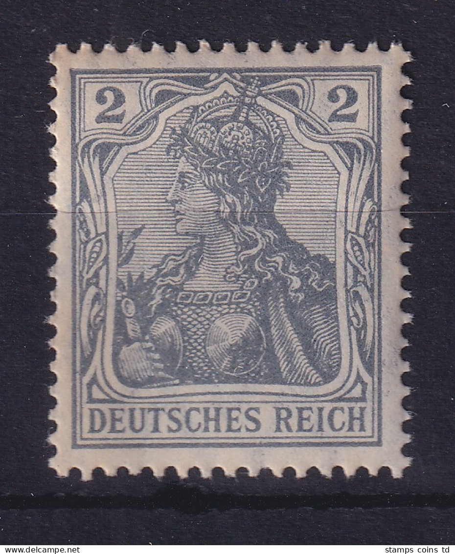 Dt. Reich Germania Friedensdruck 2 Pf Mi.-Nr. 83 I Postfrisch ** - Ongebruikt