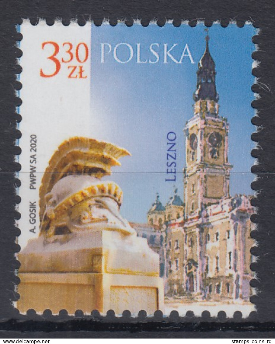 Polen / Polska 2020 Freimarke Städte: Leszno Rathaus, Denkmal  Mi.-Nr. 5181 **  - Autres & Non Classés