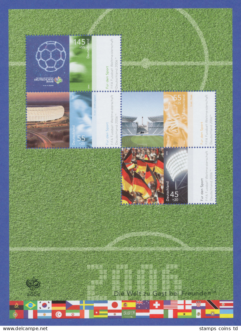 Deutschland 2006: Blockausgabe FIFA-Fußball-WM Deutschland 2006, Block 67 ** - Other & Unclassified