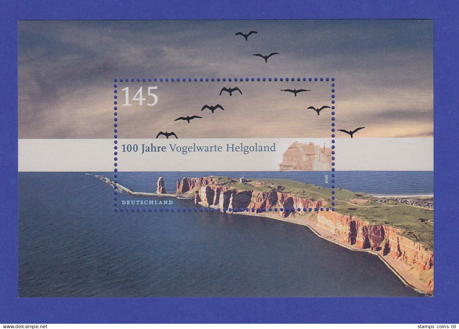 Bundesrepublik 2010 Blockausgabe  Vogelwarte Helgoland  Mi.-Nr. Block 77 ** - Autres & Non Classés