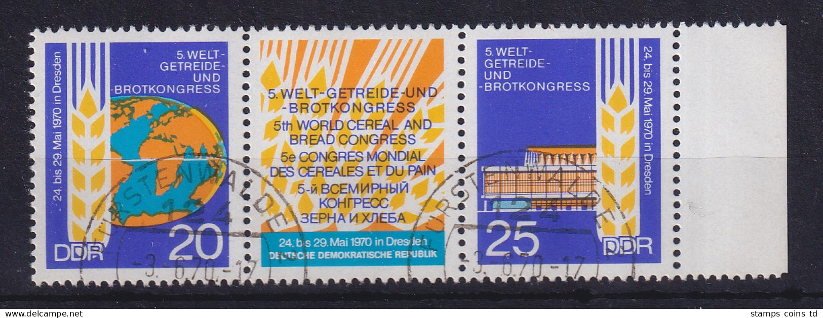 DDR 1970 Rundfunk Mi.-Nr. 1573-1574 Zusammendruck, Gestempelt FÜRSTENWALDE - Used Stamps