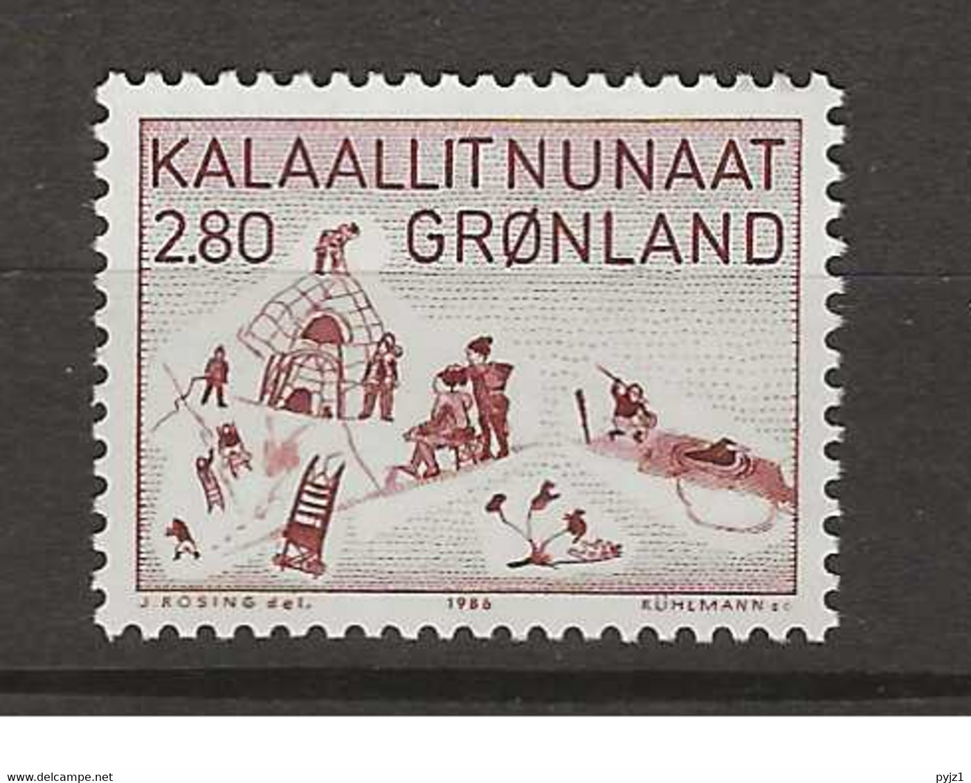 1986 MNH Greenland, Mi 167  Postfris** - Unused Stamps