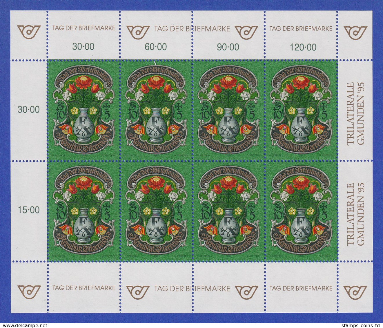 Österreich 1995 Tag Der Briefmarke Mi.-Nr. 2158 Kleinbogen ** - Nuevos