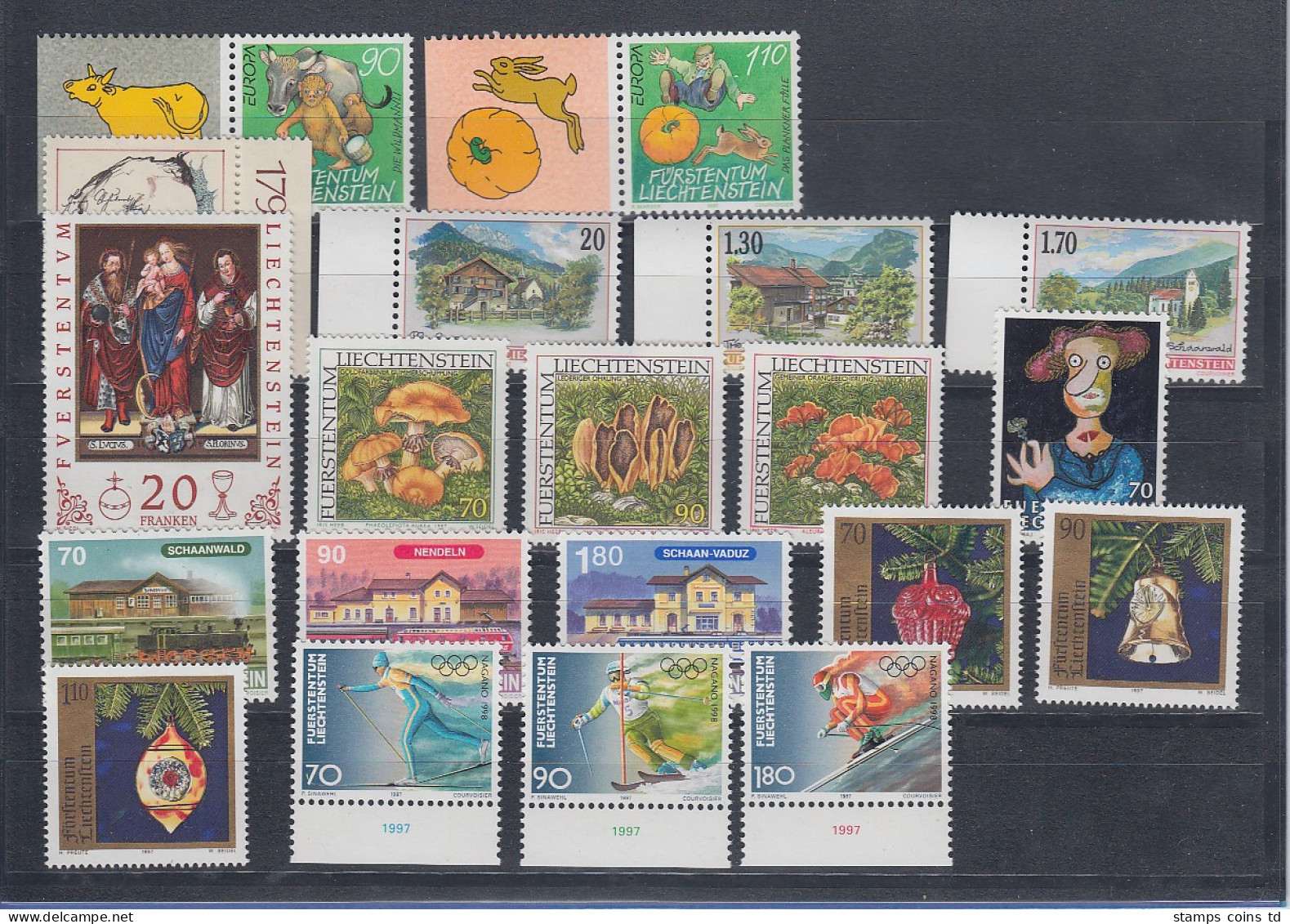 Liechtenstein Kompletter Briefmarken Jahrgang 1997 Postfrisch **   - Other & Unclassified