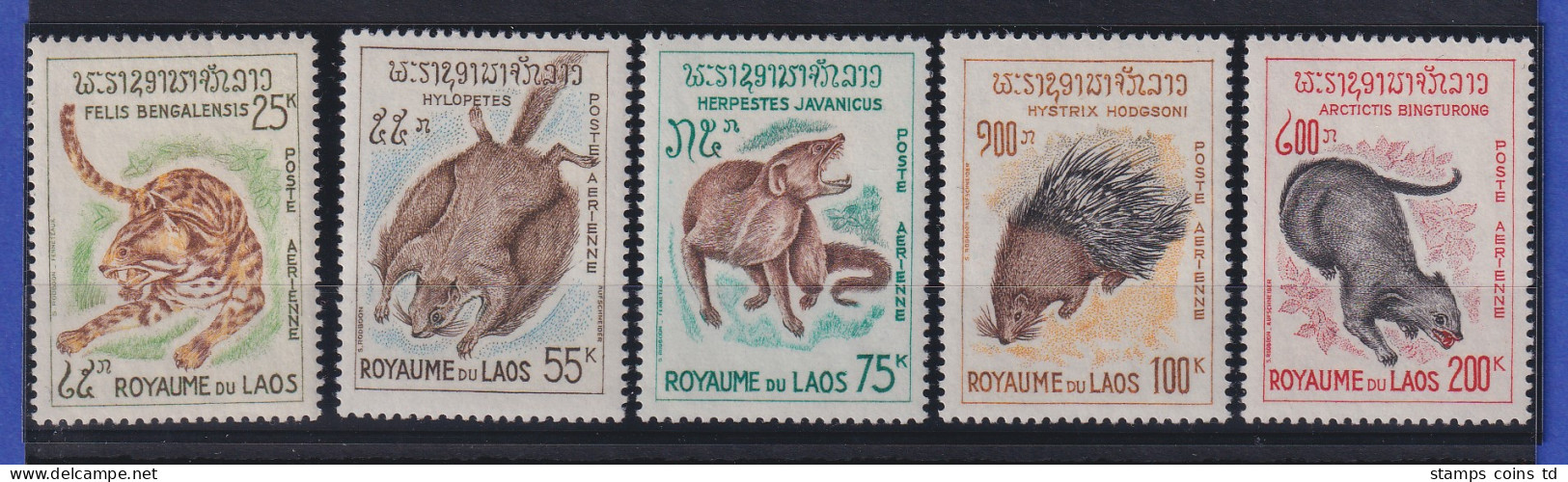 Laos 1965 Tiere Mi.-Nr. 166-170 Postfrisch **  - Laos