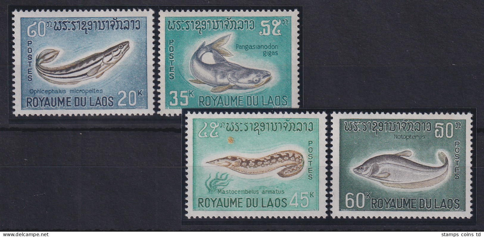 Laos 1967 Fische Mi.-Nr. 207-210 Postfrisch **  - Laos