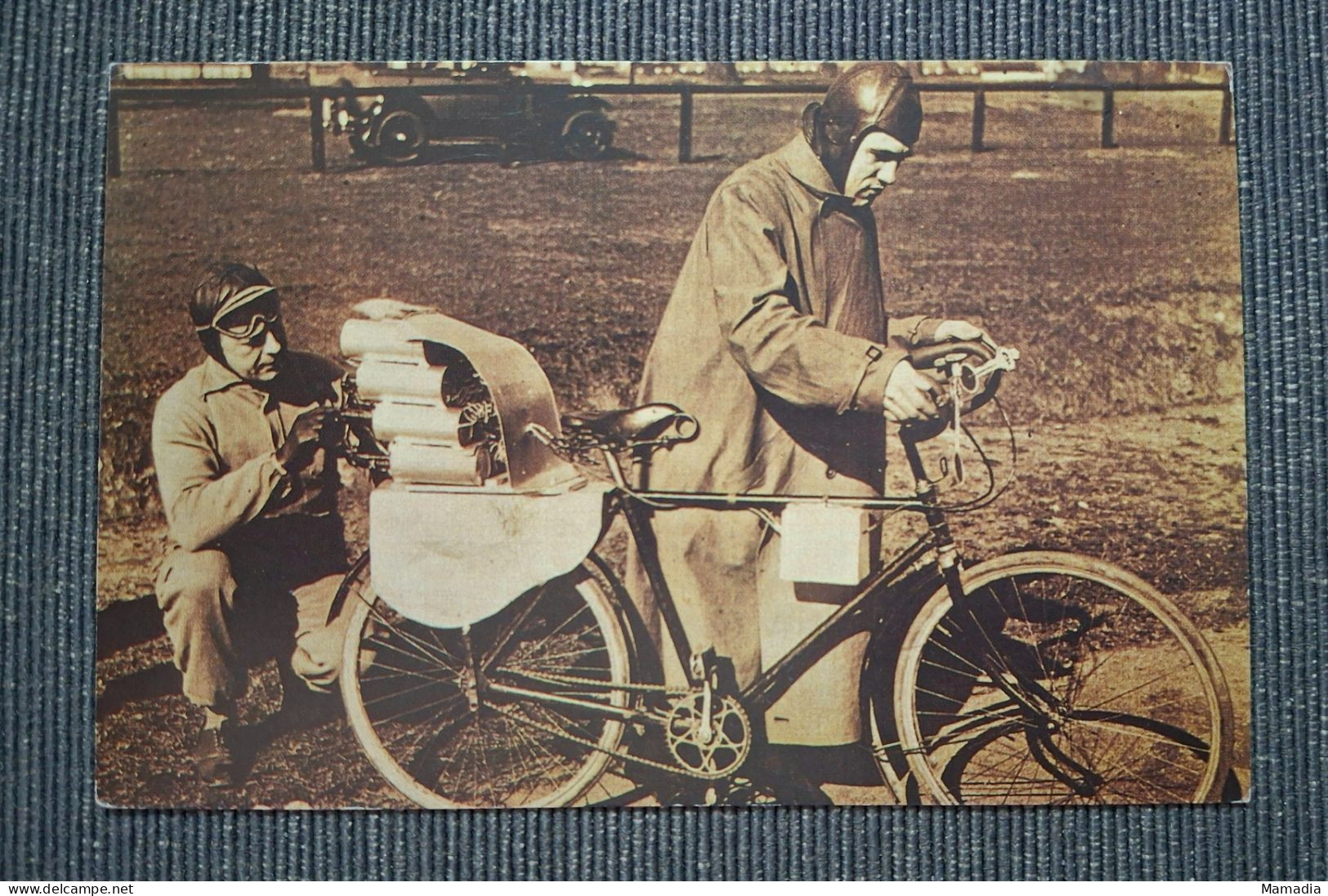 CARTE POSTALE CYCLE VELO EXPERIENCE PROPULSION FUSEE 1931 - Wielrennen