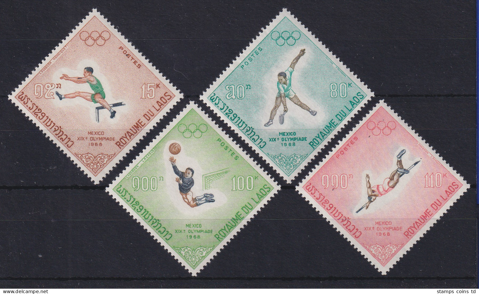 Laos 1968 Olympische Spiele In Mexiko Mi.-Nr. 244-247 Postfrisch **  - Laos