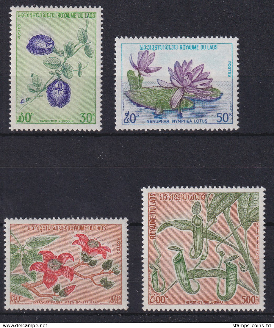 Laos 1974 Wildwachsende Blumen Mi.-Nr. 379-382 Postfrisch **  - Laos