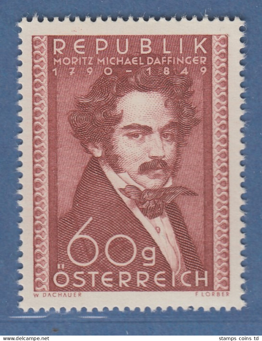 Österreich 1950 Sondermarke 160. Geburtstag Von Moritz Daffinger Mi.-Nr. 948 - Neufs