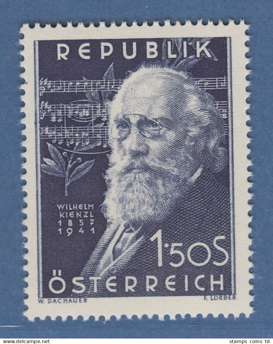 Österreich 1951 Sondermarke 10. Todestag Von Wilhelm Kienzl Mi.-Nr. 967 - Ungebraucht