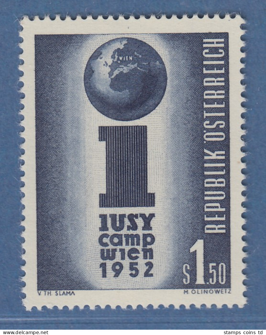 Österreich 1952 Sondermarke Großlager Der IUSY In Wien Mi.-Nr. 974 - Unused Stamps