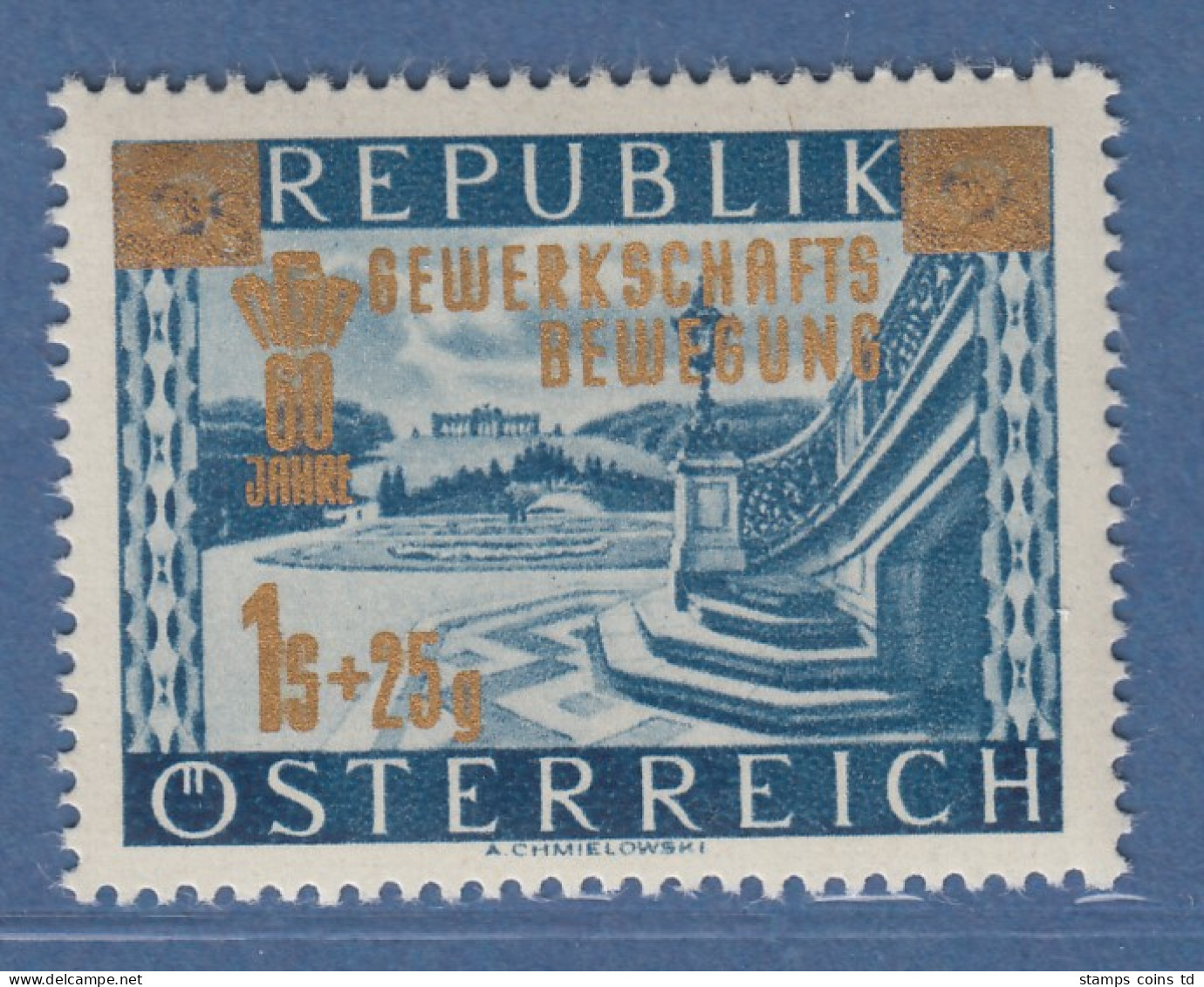 Österreich 1953 Sondermarke 60 Jahre Gewerkschaftsbewegung Mi.-Nr. 983 - Nuevos