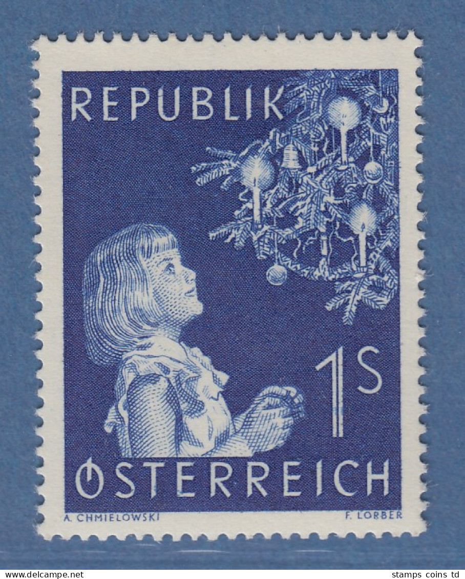 Österreich 1954 Sondermarke Weihnachten Mi.-Nr. 1009 - Ongebruikt