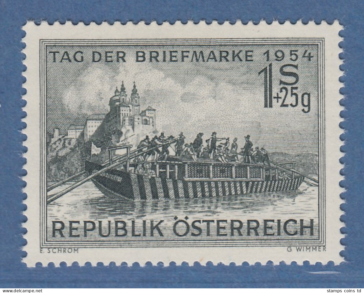 Österreich 1954 Sondermarke Tag Der Briefmarke Mi.-Nr. 1010 - Ongebruikt