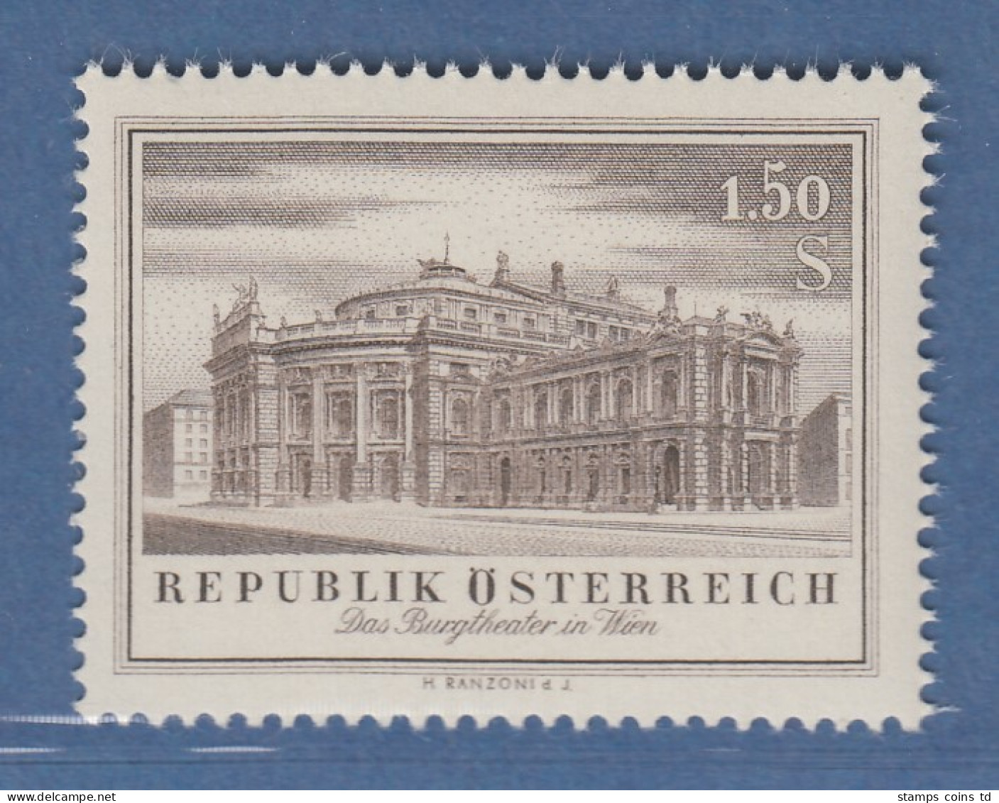 Österreich 1955 Sondermarke Wiedereröffnung Des Burgtheaters Mi.-Nr. 1020 - Unused Stamps