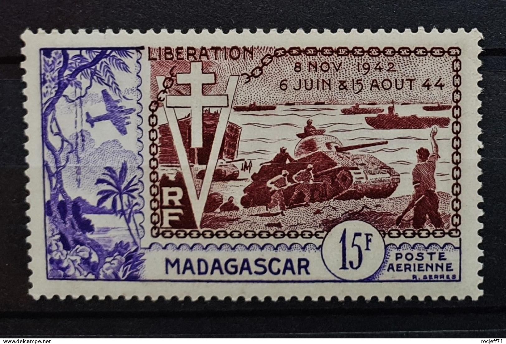04 - 24 - Madagascar - Poste Aérienne N° 74 ** - MNH - Posta Aerea