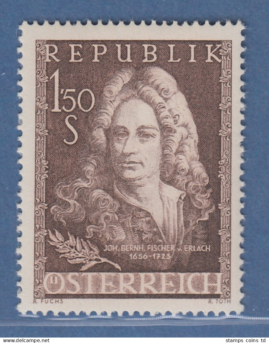 Österreich 1956 Sondermarke 300. Geburtstag Von Johann Fischer Mi.-Nr. 1028 - Ongebruikt