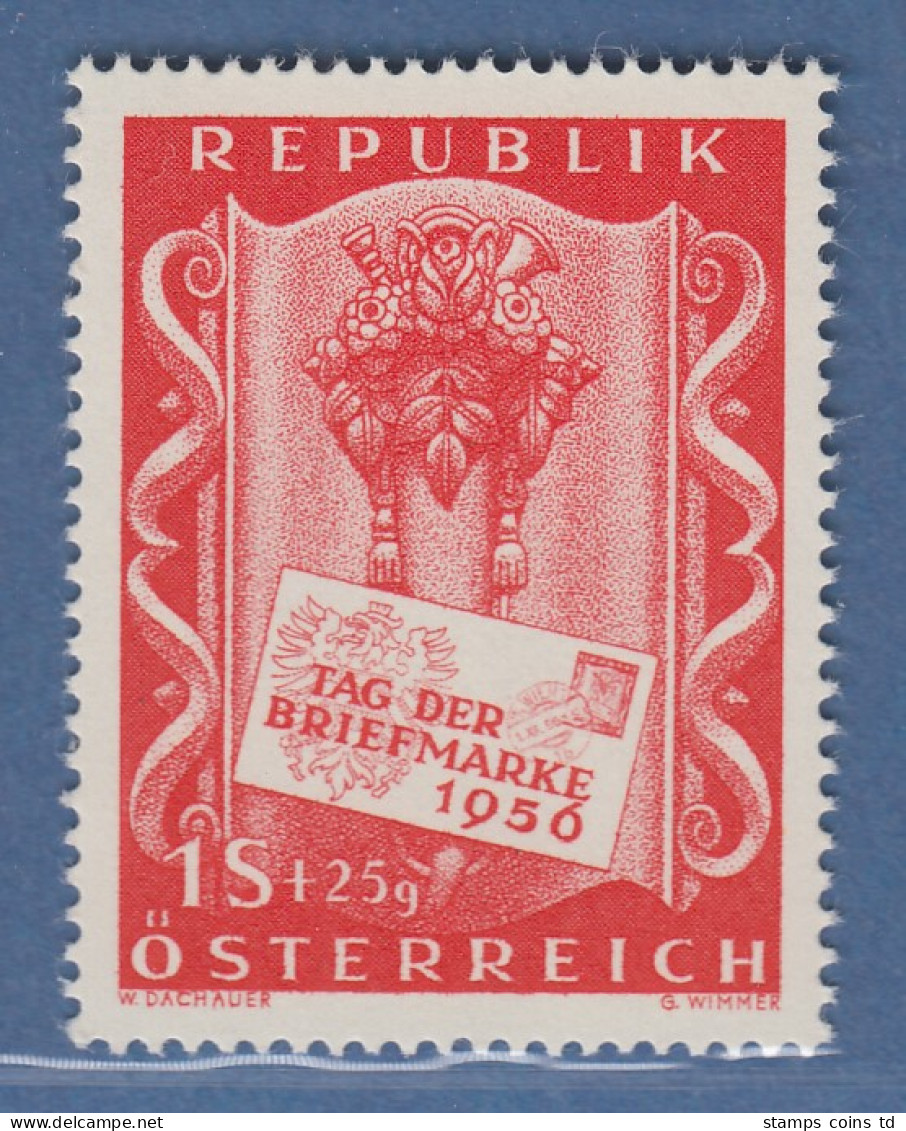Österreich 1956 Sondermarke Tag Der Briefmarke Mi.-Nr. 1029 - Nuevos