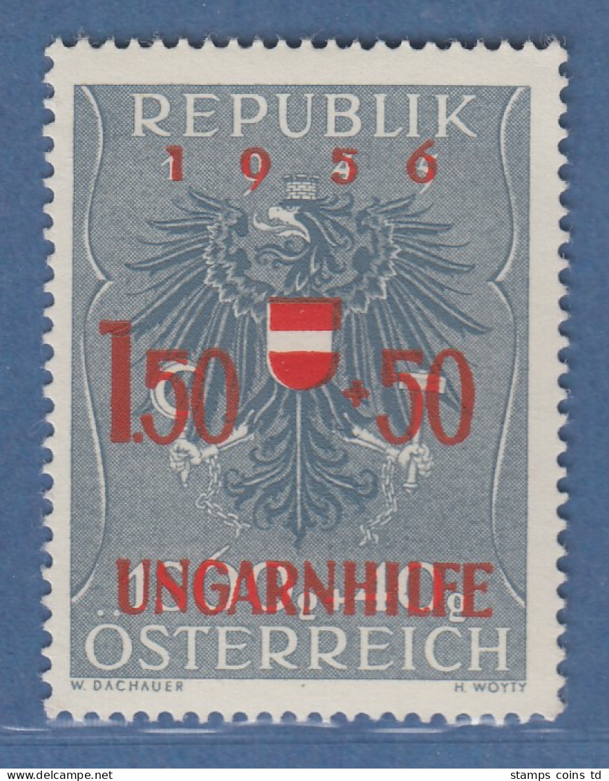 Österreich 1956 Sondermarke Ungarische Flüchtlinge Mi.-Nr. 1030 - Unused Stamps