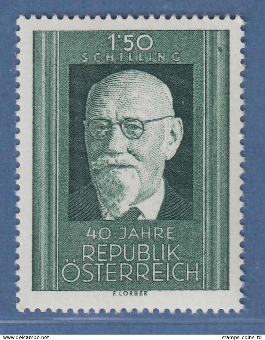 Österreich 1958 Sondermarke 40. Gründungstag D. Republik Österreich Mi.-Nr. 1057 - Ongebruikt