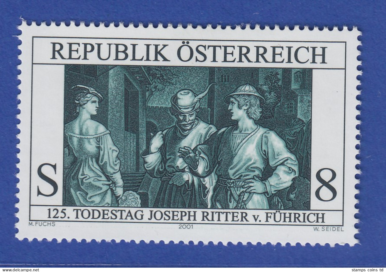 Österreich 2001 Sondermarke Joseph Ritter Von Führich Mi.-Nr. 2354 - Neufs