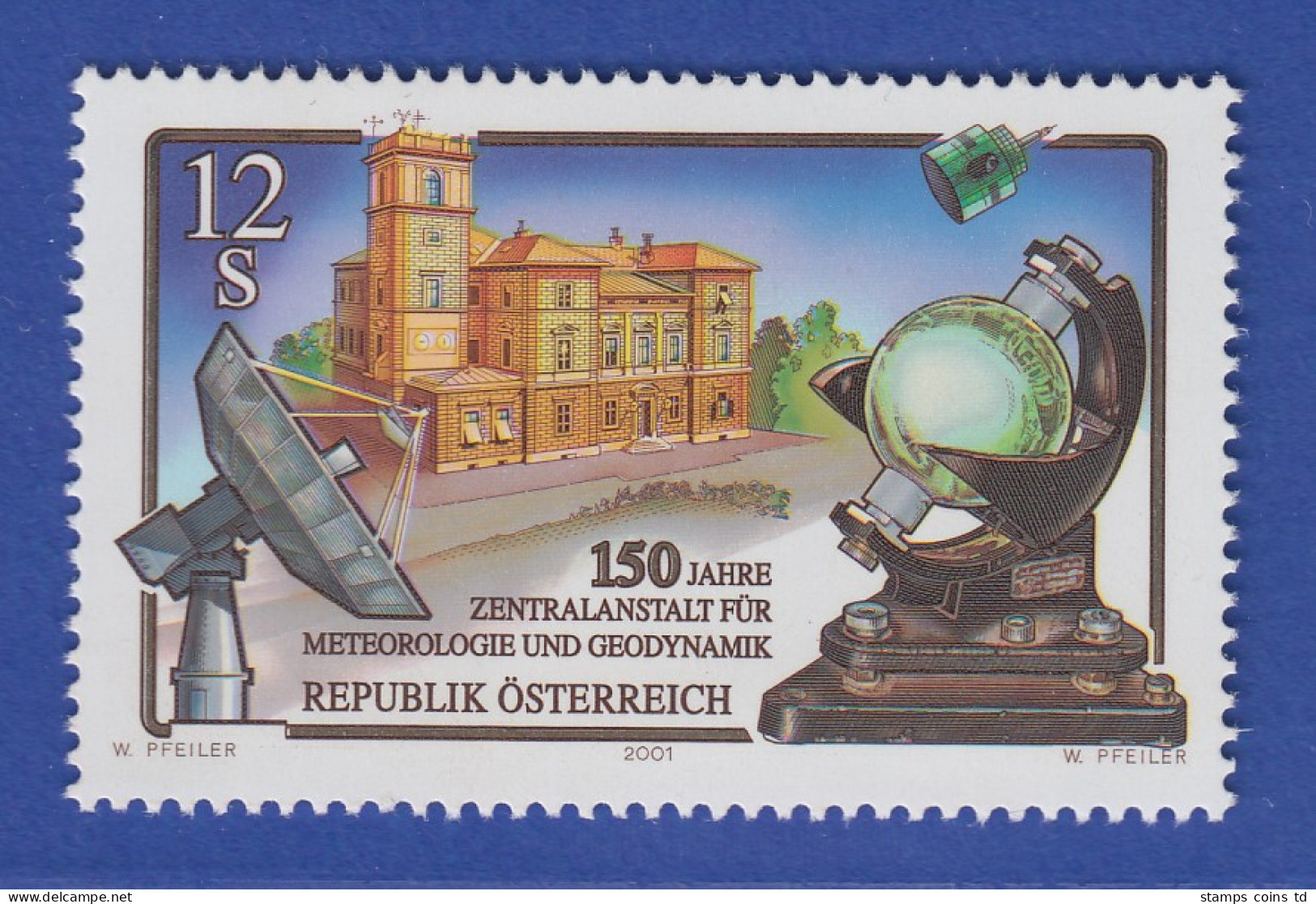 Österreich 2001 Sondermarke Meteorologie Und Geodynamik Mi.-Nr. 2358 - Neufs