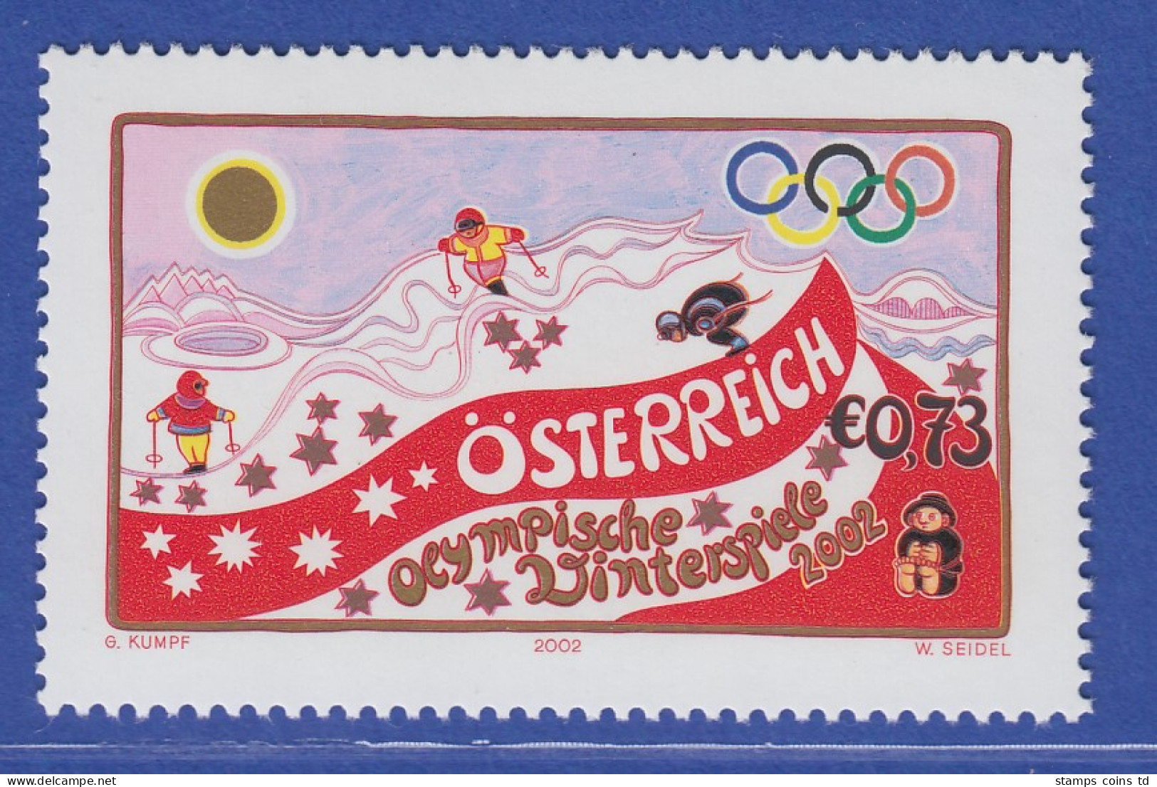 Österreich 2002 Sondermarke Olympische Winterspiele Salt Lake  Mi.-Nr. 2369 - Neufs