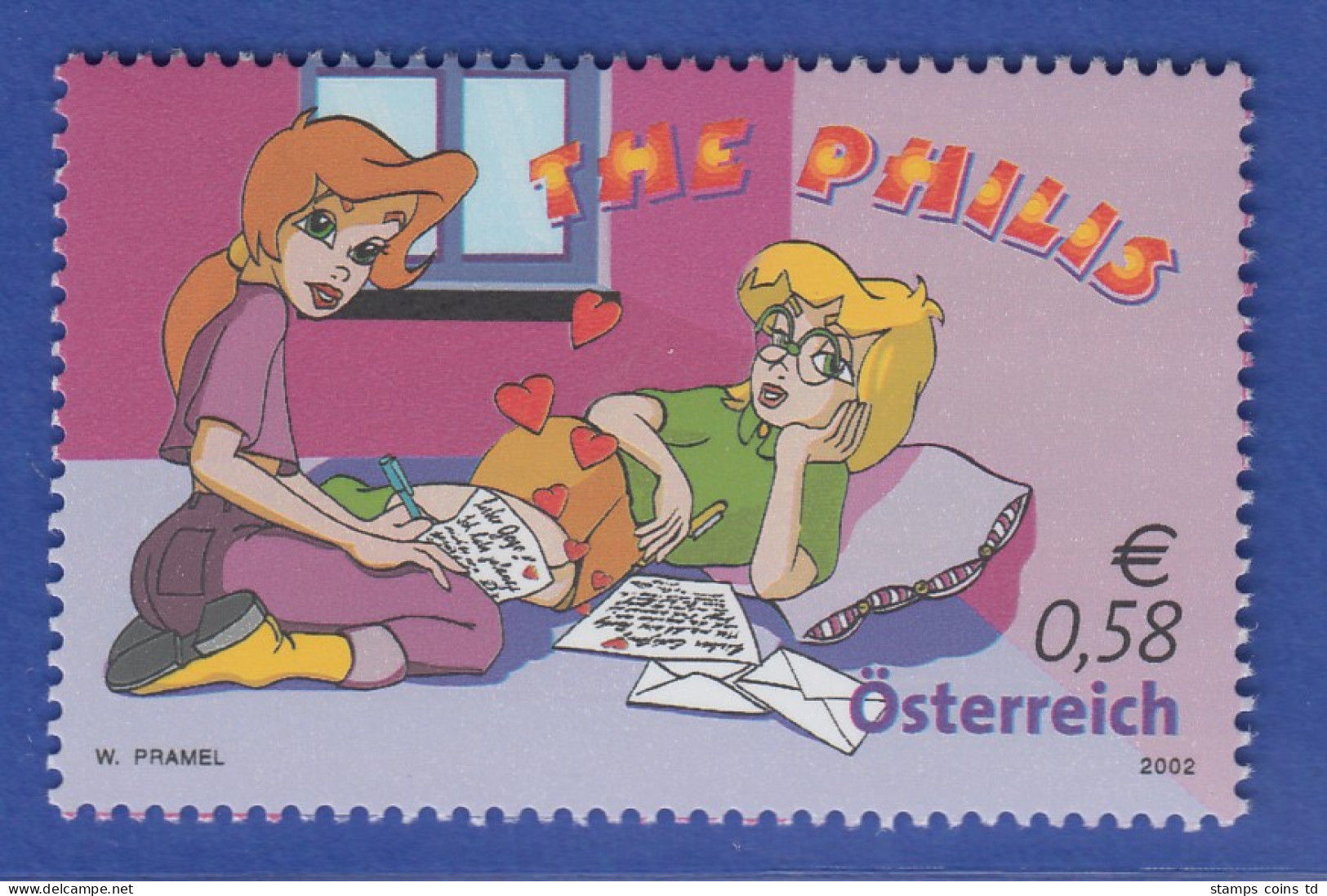 Österreich 2002 Sondermarke ComicserieThe Philis Mel Und Lucy Mi.-Nr. 2372 - Neufs