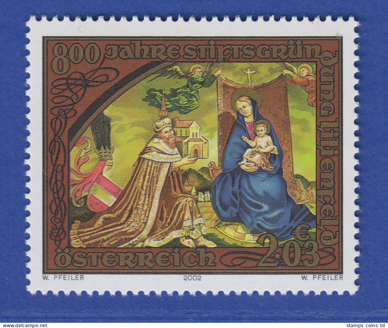 Österreich 2002 Sondermarke Stift Lilienfeldt Herzog Leopold VI. Mi.-Nr. 2378 - Neufs