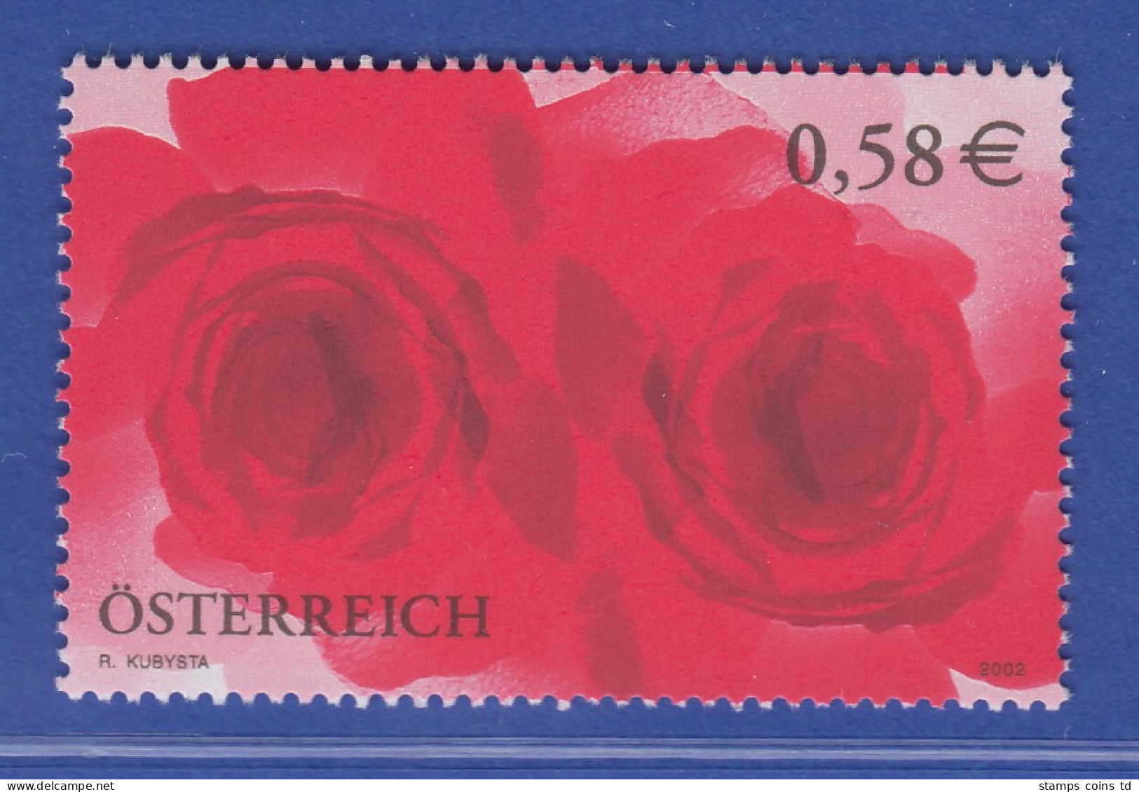 Österreich 2002 Sondermarke Grußmarke Rosen Mi.-Nr. 2373 - Neufs