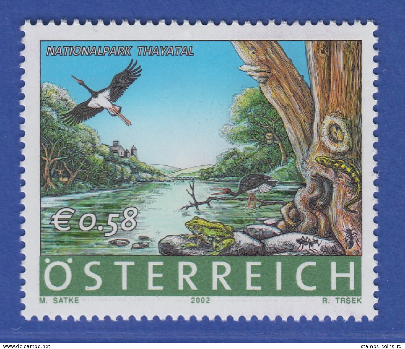 Österreich 2002 Sondermarke Nationalpark Thayatal  Mi.-Nr. 2397 - Neufs